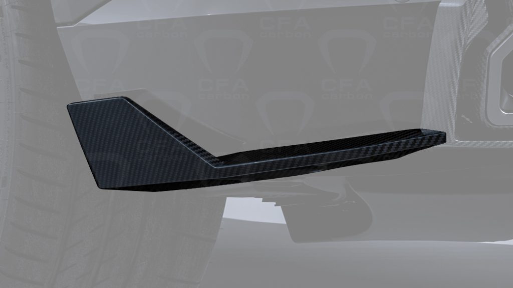 Лезвия заднего бампера короткие RHINO